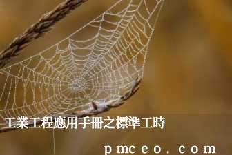 工業工程應用手冊之標準工時